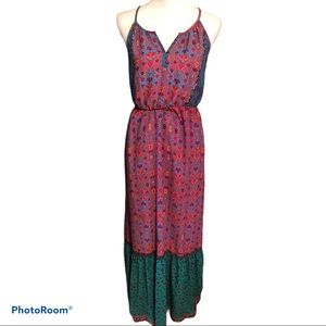 Dalia Anthropologie Floral Boho Long Maxi Dress